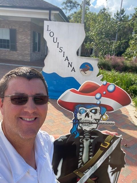 President Tyler Brandes with Diamond Eye Jack